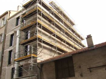 Echafaudage sans appuis sur toiture sur Aix en Provence