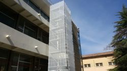 INSTALLATION D'UNE STRUCTURE D'ÉCHAFAUDAGE POUR ASCENSEUR EXTÉRIEUR AIX-EN-PROVENCE